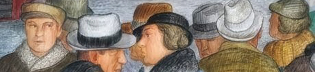 San Francisco New Deal mural detail